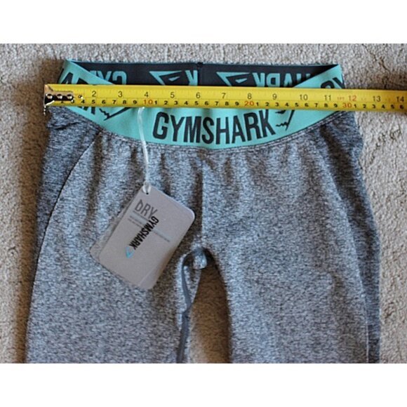 New with Tags - Gymshark Women's Flex Leggings V3 in Charcoal Marl/Teal - Small - Picture 7 of 7